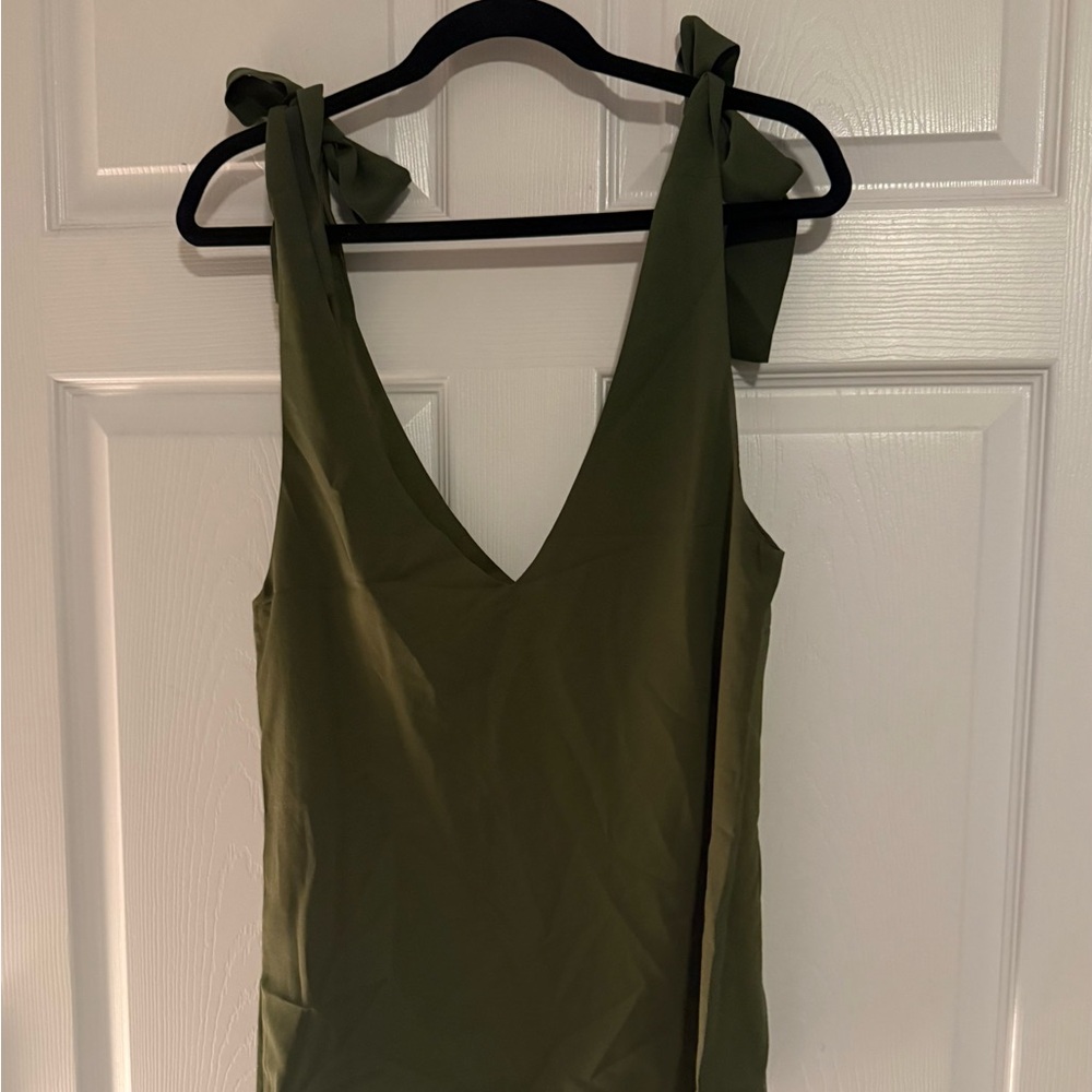 Belle & Bloom Military Green Top